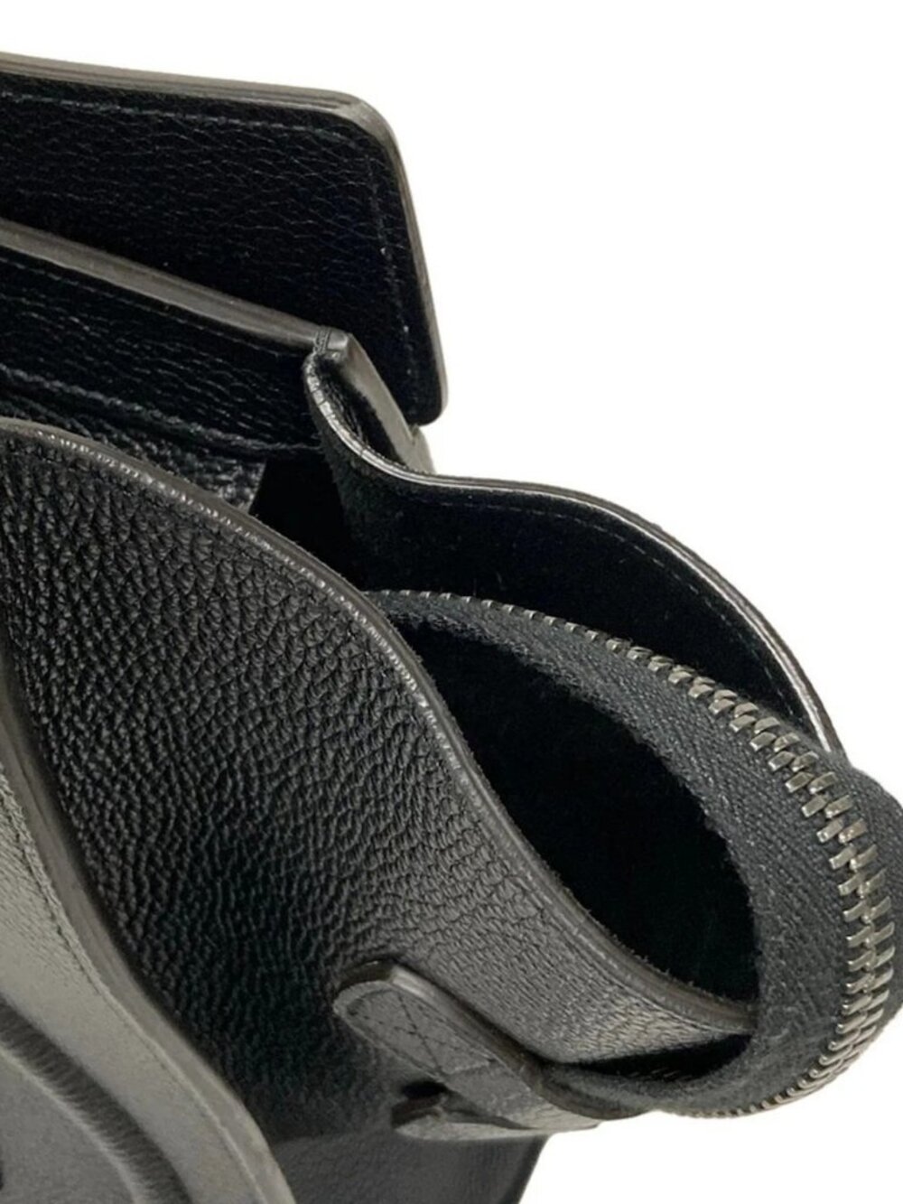 CELINE Luggage Mini Shopper - Black Drummed calfskin Handbag - Picture 11 of 15